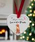 Love and a Vizsla Ceramic Heart